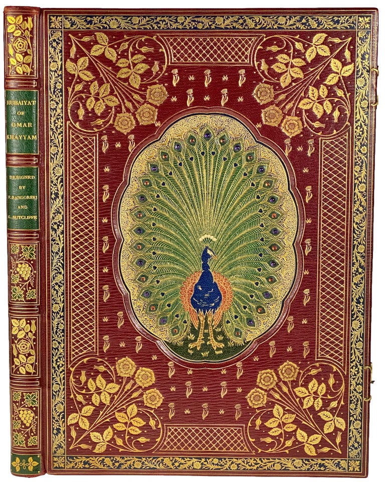 Item #6246 [Binding, Fine- Sangorski and Sutcliffe Masterpiece Peacock Jeweled Binding] Omar Khayyam. Sangorski and Sutcliffe.