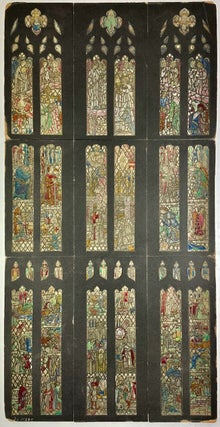 Item #6254 [Camm Studios: Pre-Raphaelite Stained Glass Watercolor Design- Thomas William Camm,...