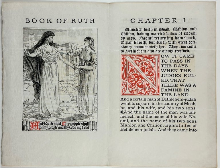 Item #6315 [Seymour, Ralph Fletcher- Superb Specimen Prospectus] The Book of Ruth. Ralph Fletcher Seymour.