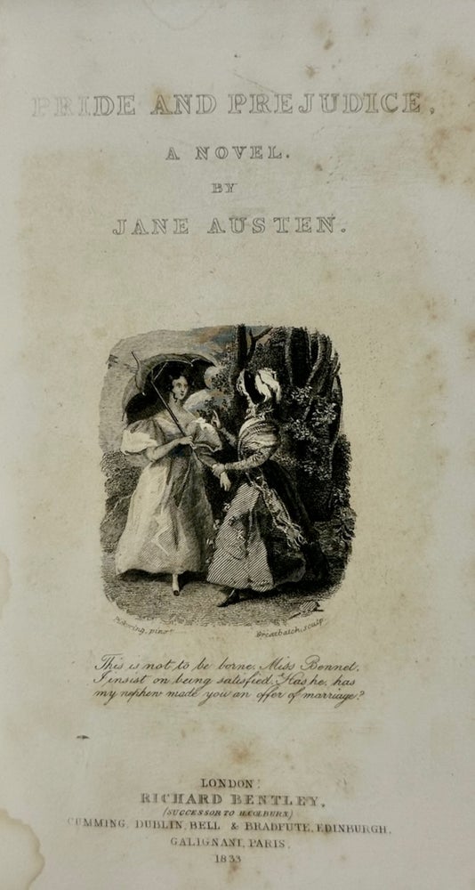 Item #6389 [Austen, Jane] Pride and Prejudice. Jane Austen.