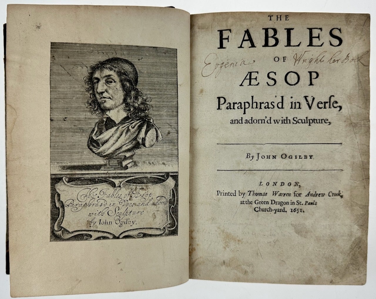 Aesop's Fables- First Edition Ogilby Translation, 1651 The Fables of ...