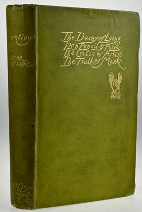 Item #6434 [Wilde, Oscar- F. Holland Day's Copy, with his Bookplate] Intentions; the Decay of...