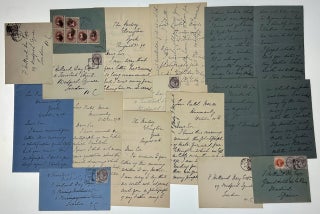 Item #6463 [Day, F. Holland- Substantial Archive of Eight Letters To F. Holling Day from the...