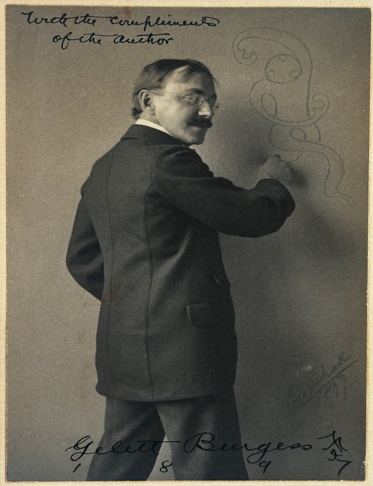 Item #7071 [Day, F. Holland- Original Platinum Print of Gelett Burgess, Signed by Burness and Frank S. Birchall Placed as Frontispiece in Burgess' Book, "Vivette"]F. Holland Day / Burgess Photograph (Platinum Print Association). F. Holland Day, Gelett Burgess.