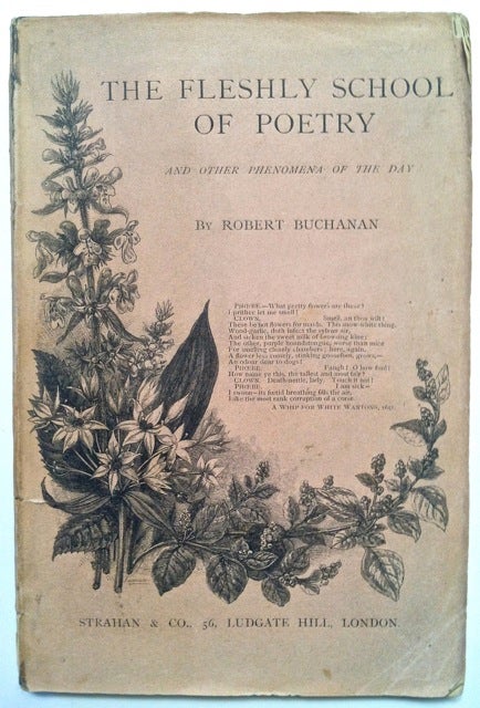 Item #934 [Buchanan, Robert Rarity, PRB, With ALS] The Fleshly School of Poetry and Other Phenomena of the Day. Robert Buchanan.